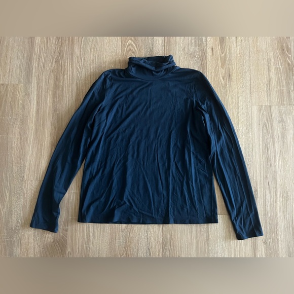 Eileen Fisher Tops - Eileen Fisher Women’s Long Sleeve Turtleneck Shirt Peacock Blue - Size Small